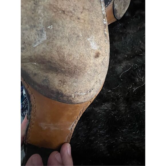 Quercioli Italian  Leather Boots  booties 36  5.5 couture fall - Picture 6 of 6